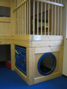 TÜV-Zertifizierter Kinderspielturm im Kindergarten